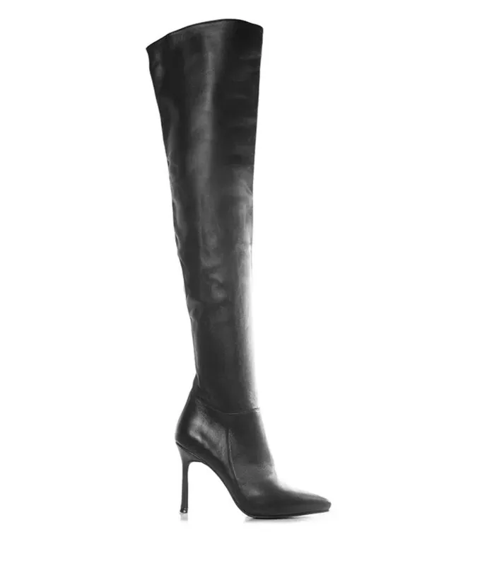 Luxurious Tall Leather Boots Elle sold by Folklore Shop