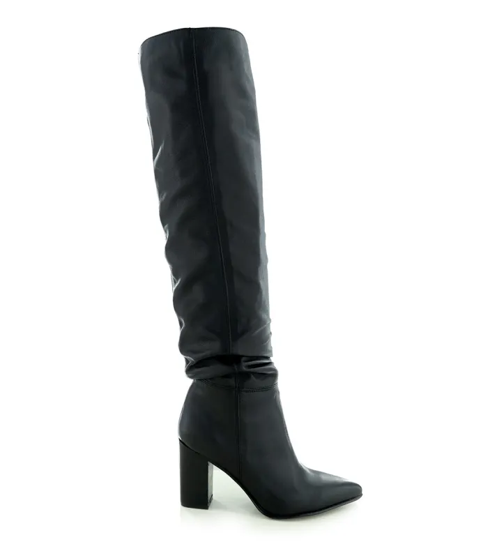 Nasha Chic Tall Leather Boots sold by Folklore Shop