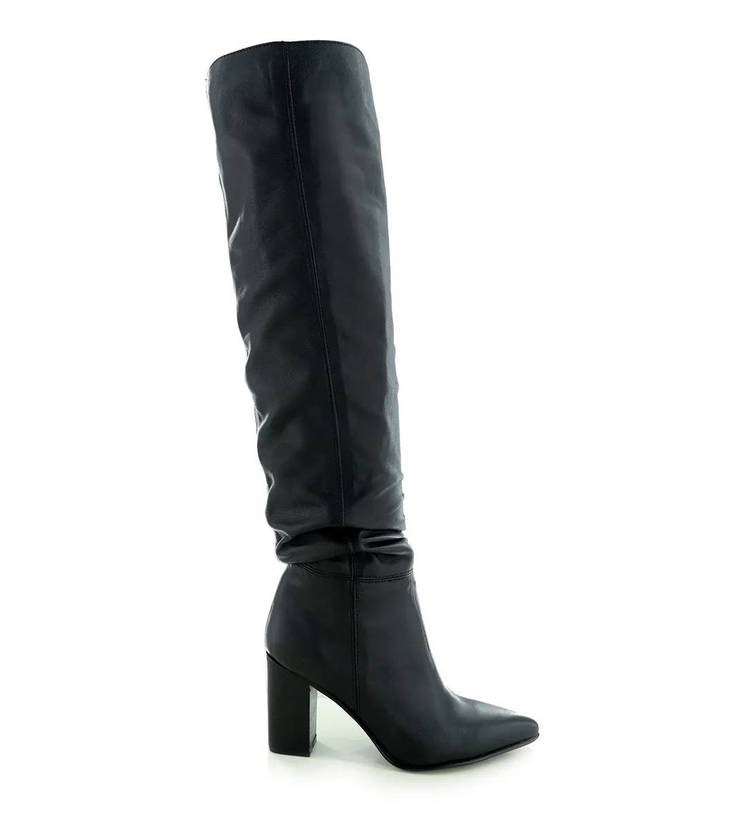 Nasha Chic Tall Leather Boots sold by Folklore Shop
