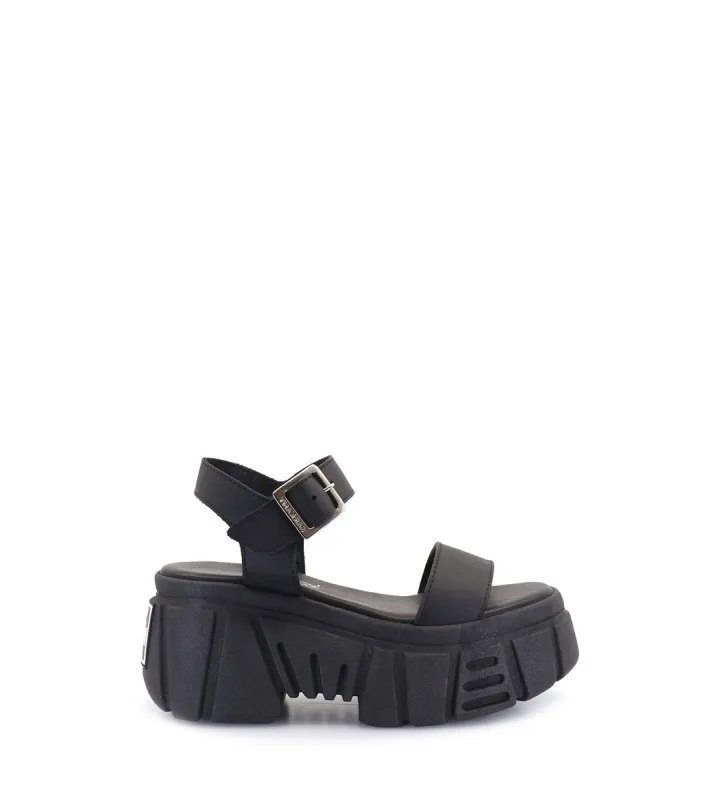 Stylish Black Eco-Leather Platforms Jochu sold by Folklore Shop