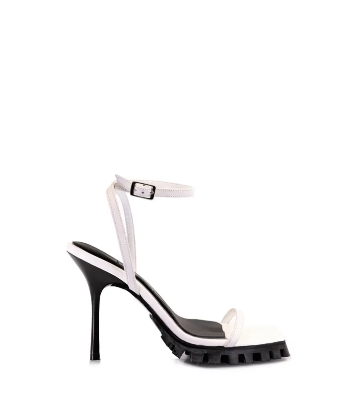 Eco Chic White Heeled Sandals Fresh sold by Folklore Shop