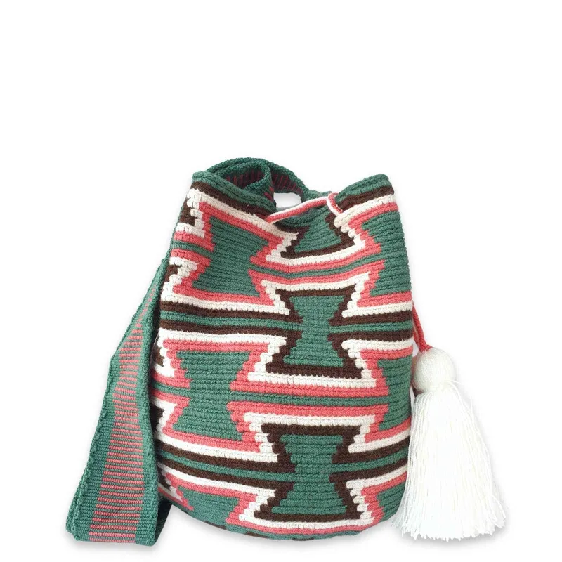 Green Jalia Wayuu Bag sold by Folklore Shop