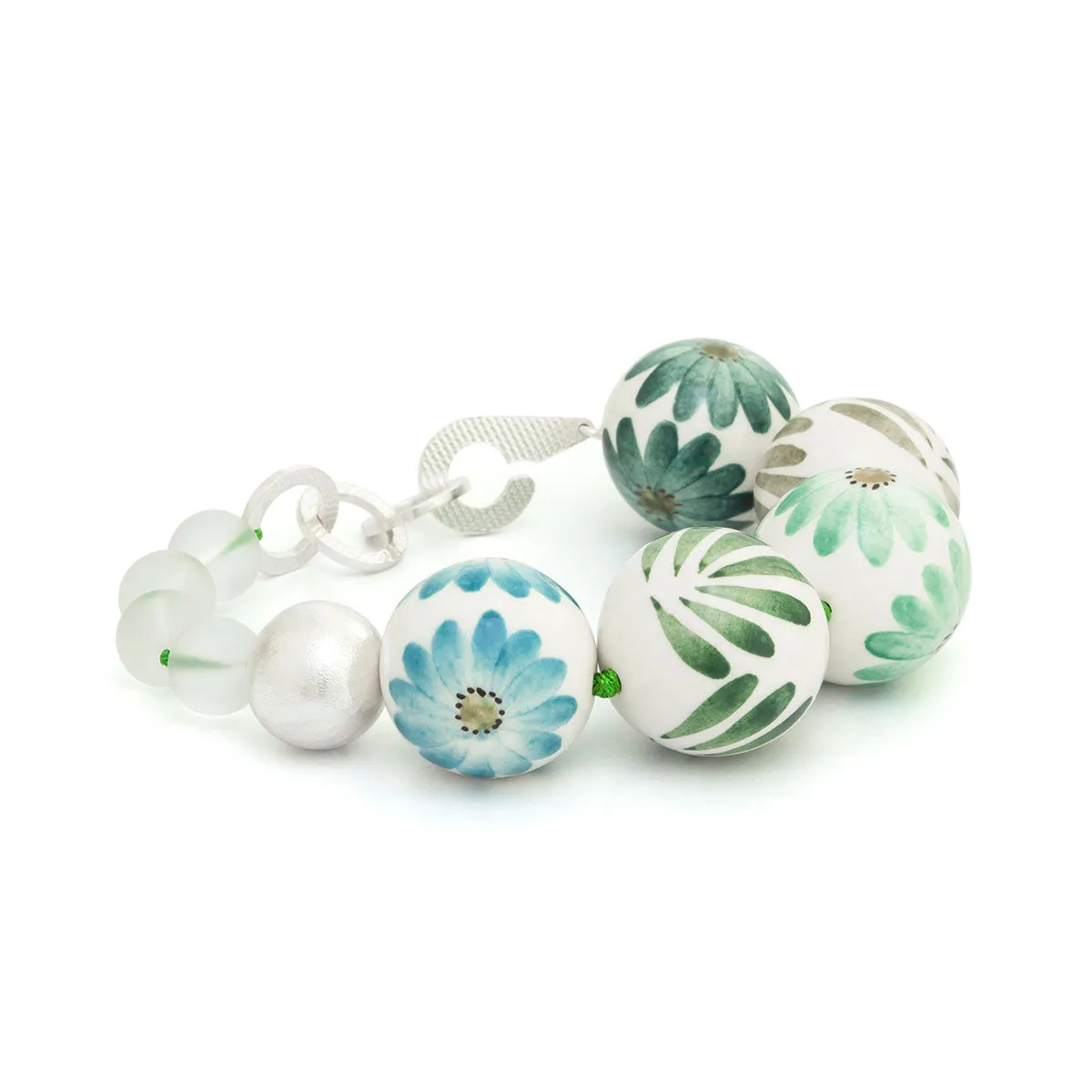 CARMEN Artisan Ceramic & Crystal Bracelet sold by Folklore Shop product image thumbnail 2