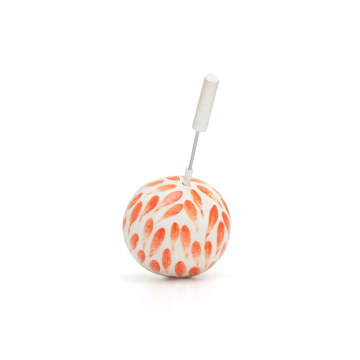 CARMEN Artisan Ceramic Pin with Recycled Silver sold by Folklore Shop