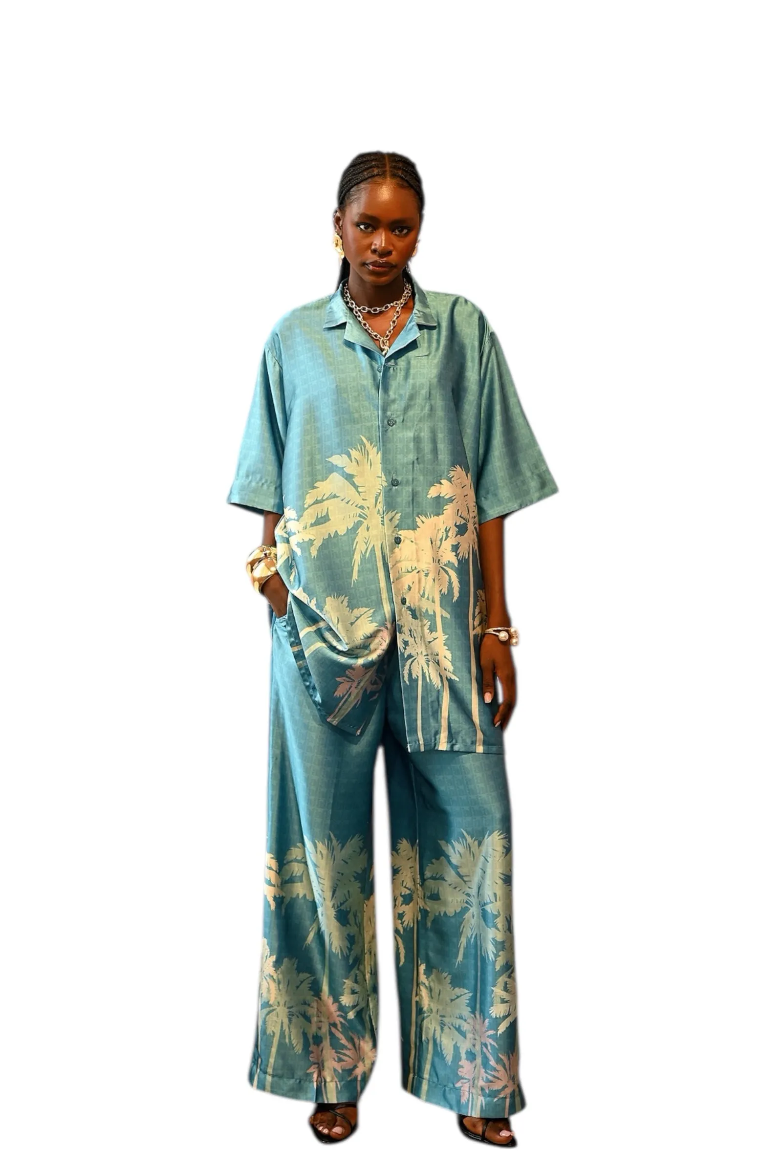 Azure Pants Set sold by Folklore Shop product image thumbnail 3