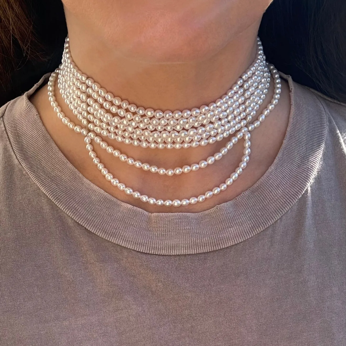 THE ‘’VICTORIA’’ PEARL CHOKER NECKLACE sold by Folklore Shop product image thumbnail 4