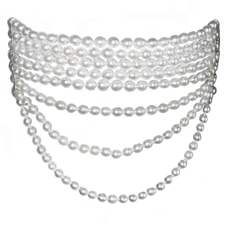 THE ‘’VICTORIA’’ PEARL CHOKER NECKLACE sold by Folklore Shop