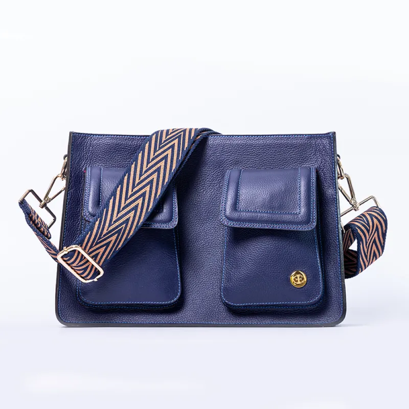 Mini Keley Bag - Navy Crossbody Bag sold by Folklore Shop