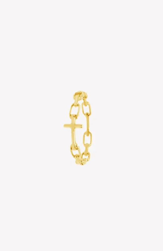Chain Breaker Cross Ring made by Folklore Shop