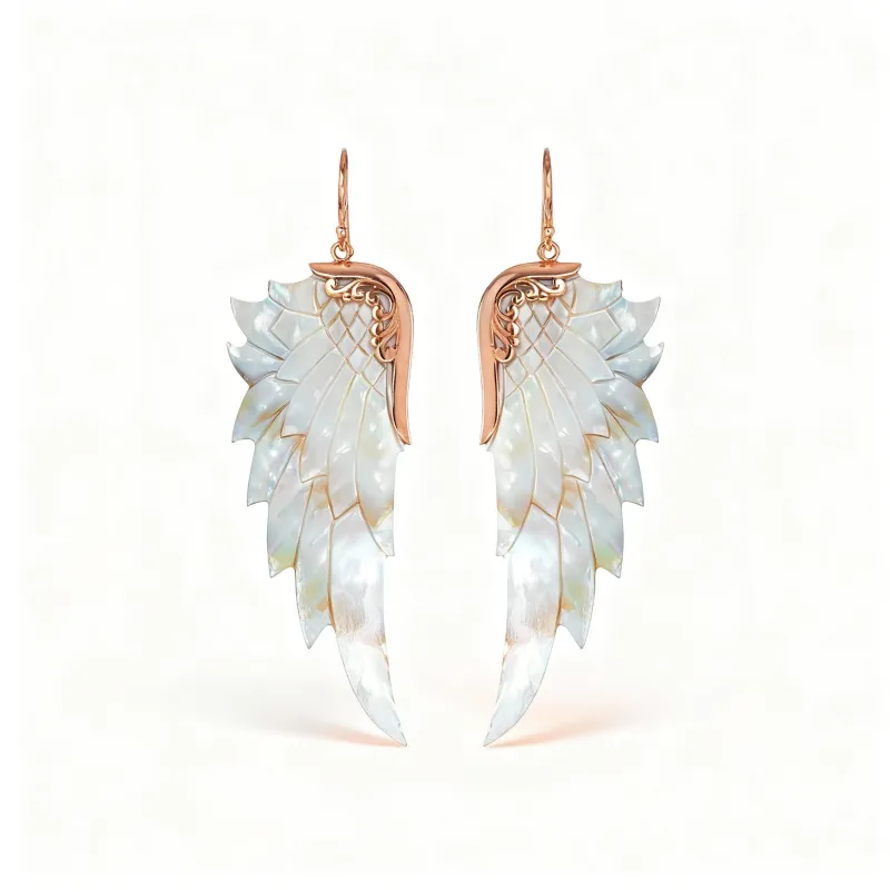 Opal Wonder Earrings (Large, Rose Gold) sold by Folklore Shop