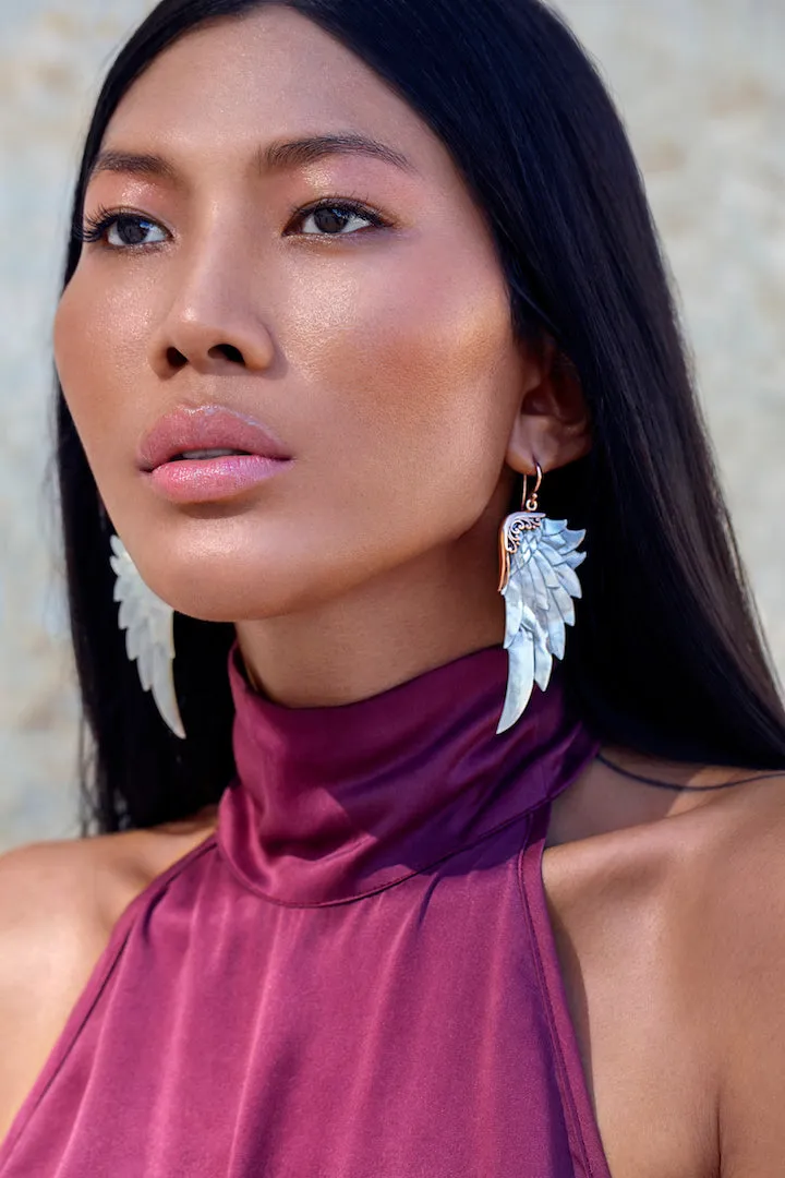 Opal Wonder Earrings (Large, Rose Gold) sold by Folklore Shop product image thumbnail 2