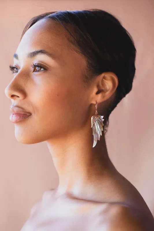 Opal Wonder Earrings (Small, Rose Gold) sold by Folklore Shop