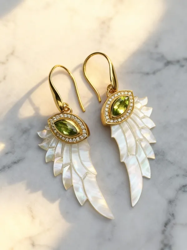 Selene Earrings (Petite, Gold) sold by Folklore Shop