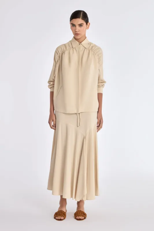 Ailani Linen Blend Jacket | Ecru sold by Folklore Shop