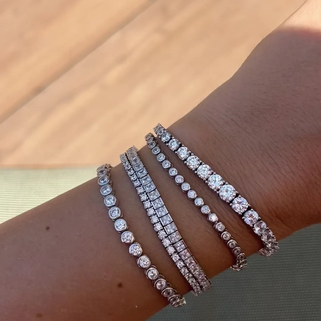 THE BIG “POPPY” 3MM BEZEL TENNIS BRACELET sold by Folklore Shop product image thumbnail 3