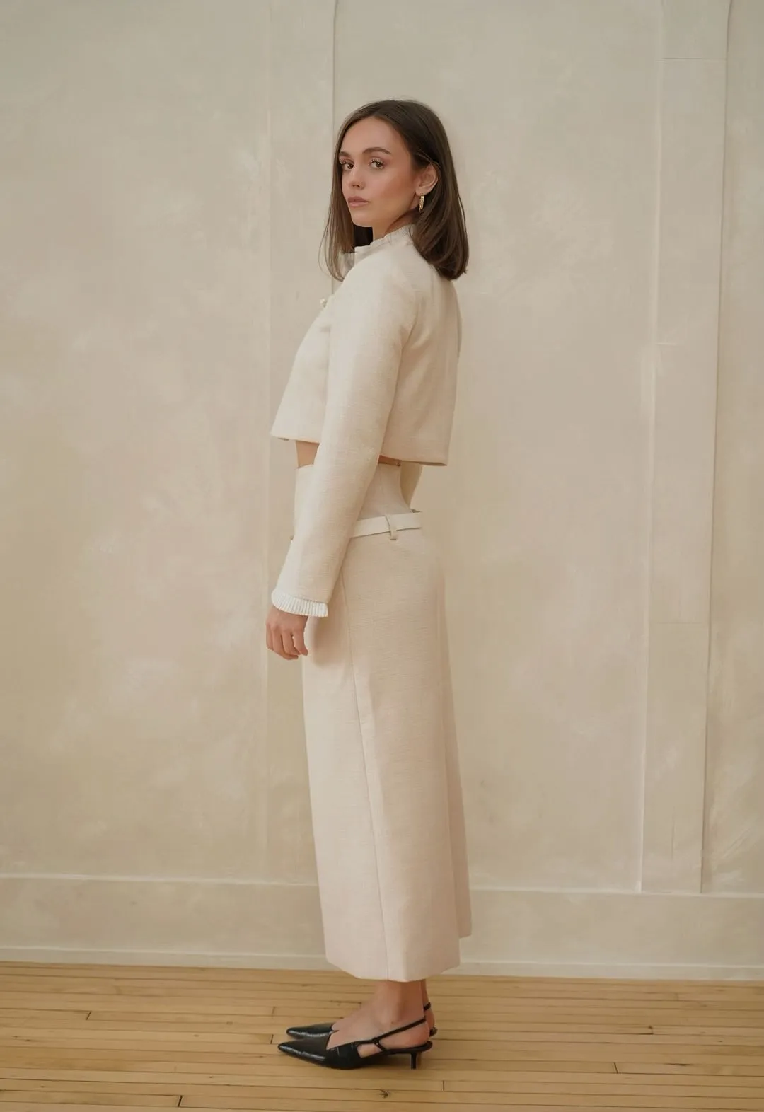 Lily Tweed Midi Skirt sold by Folklore Shop product image thumbnail 5