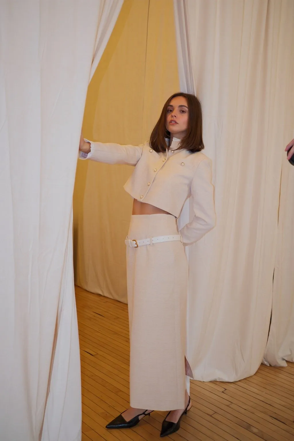 Lily Tweed Midi Skirt sold by Folklore Shop product image thumbnail 3