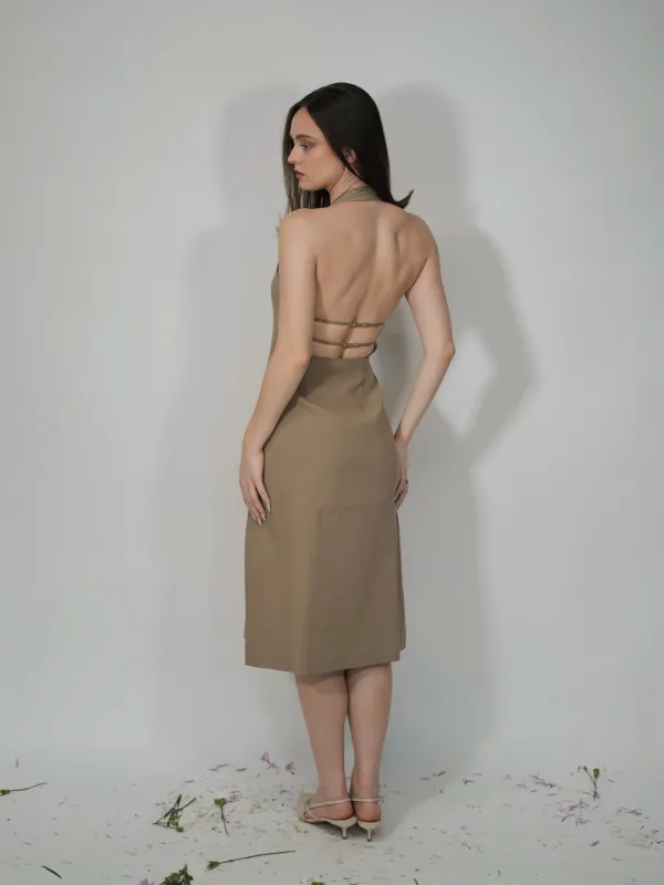 Olive Midi Dress sold by Folklore Shop