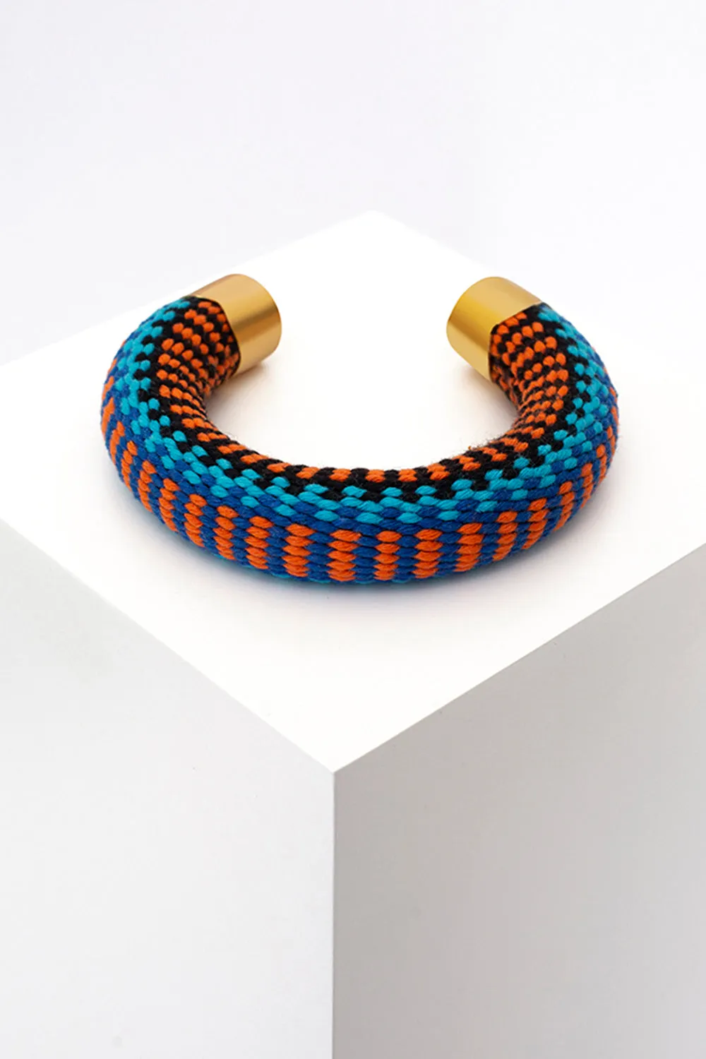 Thick Artisan Round Bracelet - Luxury Textured Statement Piece sold by Folklore Shop product image thumbnail 5