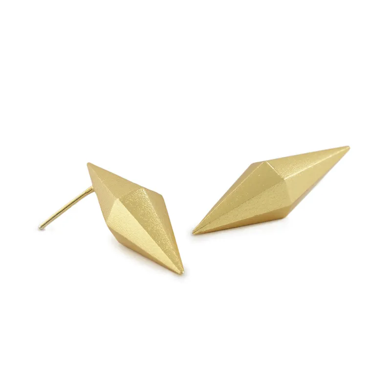 CÓNICA Edge Gold Earrings sold by Folklore Shop