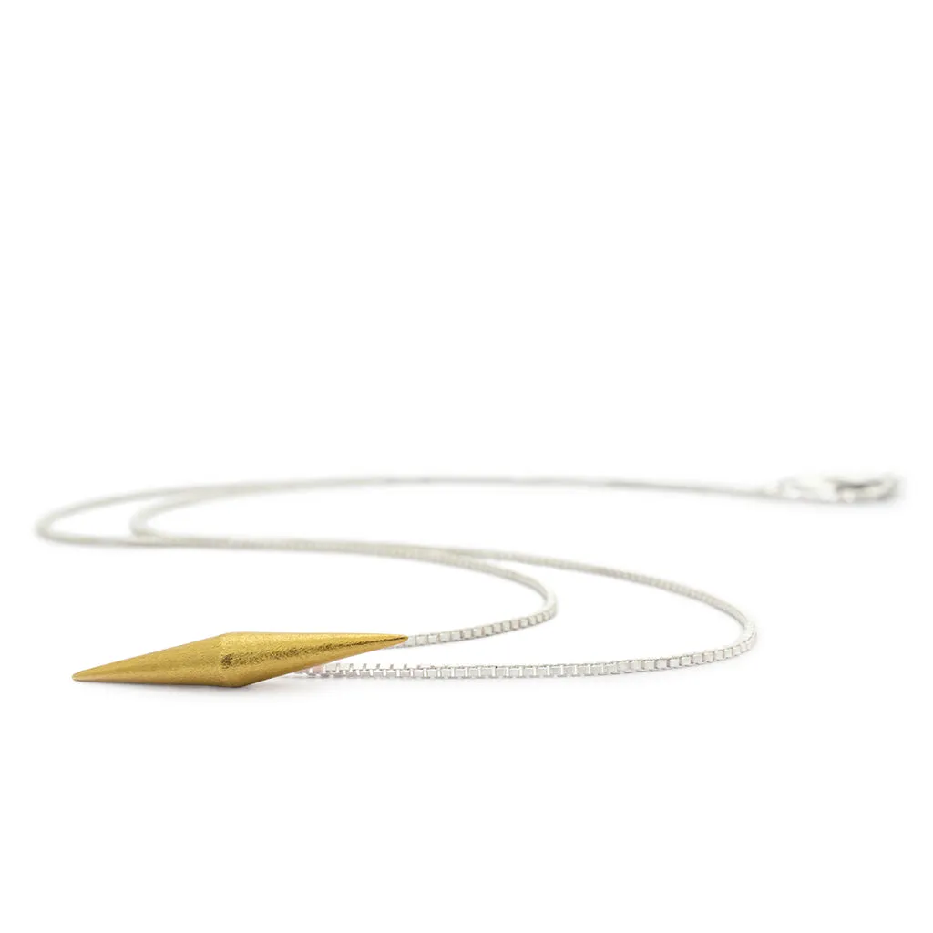 CÓNICA Axis Golden Pendant Necklace sold by Folklore Shop