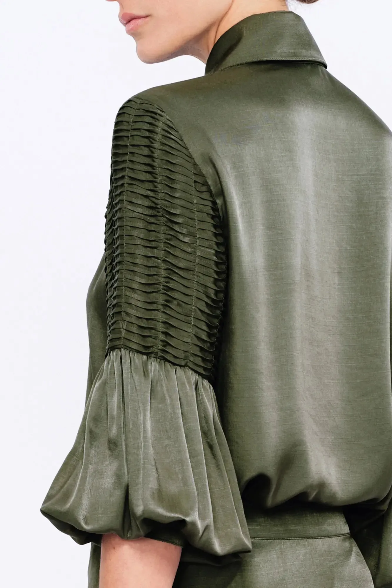 Tilsa Artisan Detail Blouse | Olive sold by Folklore Shop product image thumbnail 5