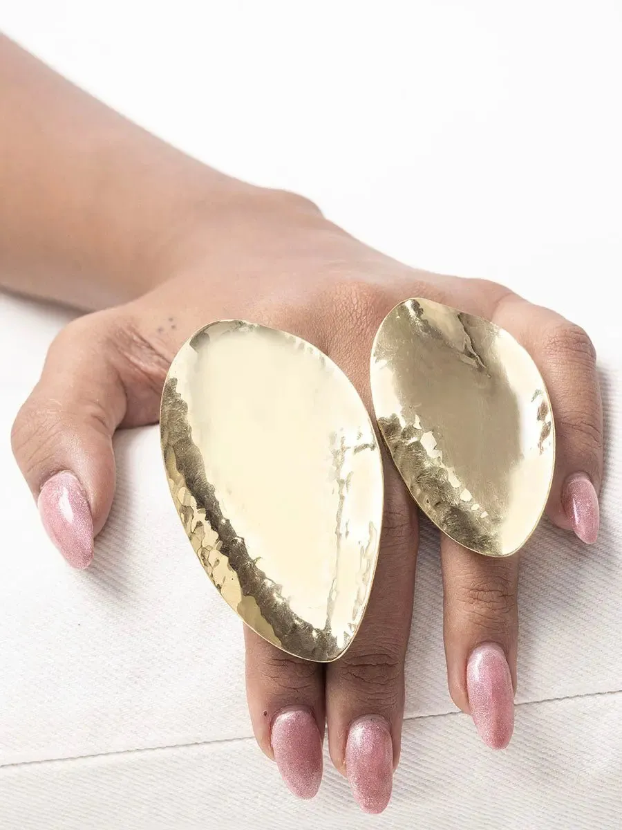 Tumi Brass Statement Ring sold by Folklore Shop product image thumbnail 2