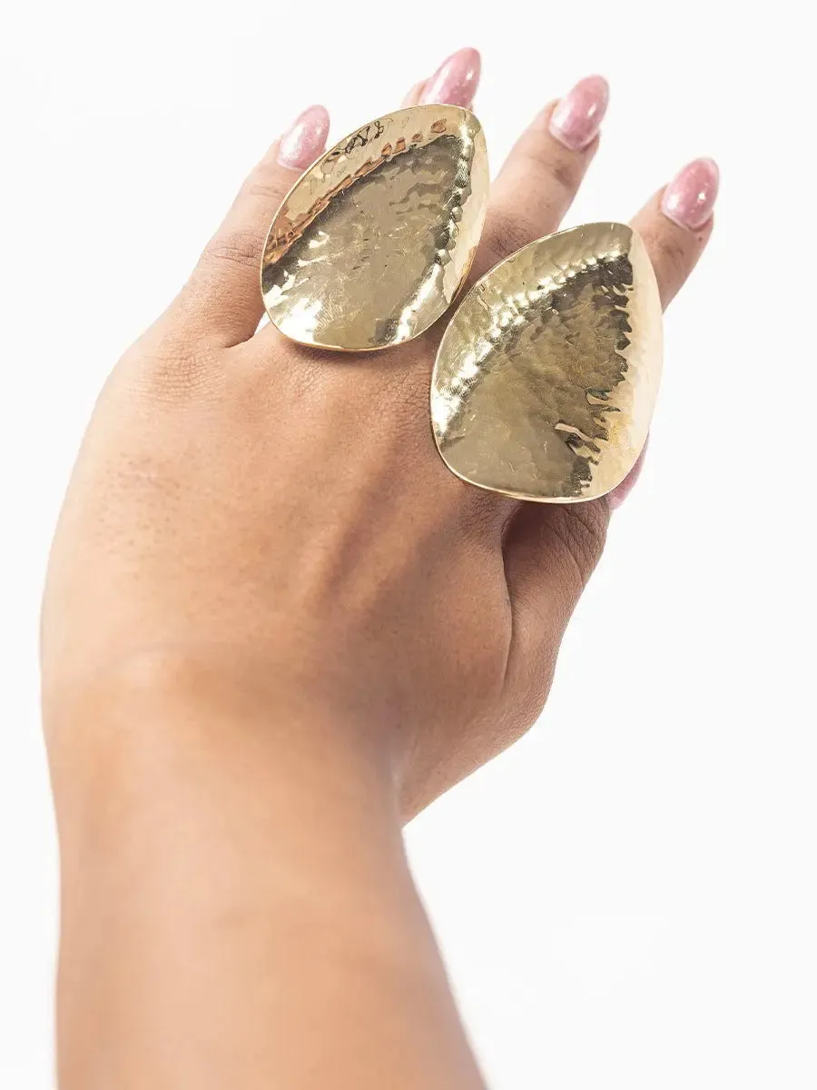 Tumi Brass Statement Ring sold by Folklore Shop product image thumbnail 3