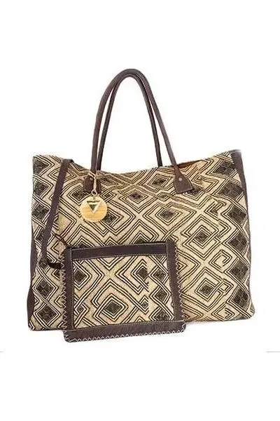 Stefania Kuba - Bakuba Cloth Bag sold by Folklore Shop