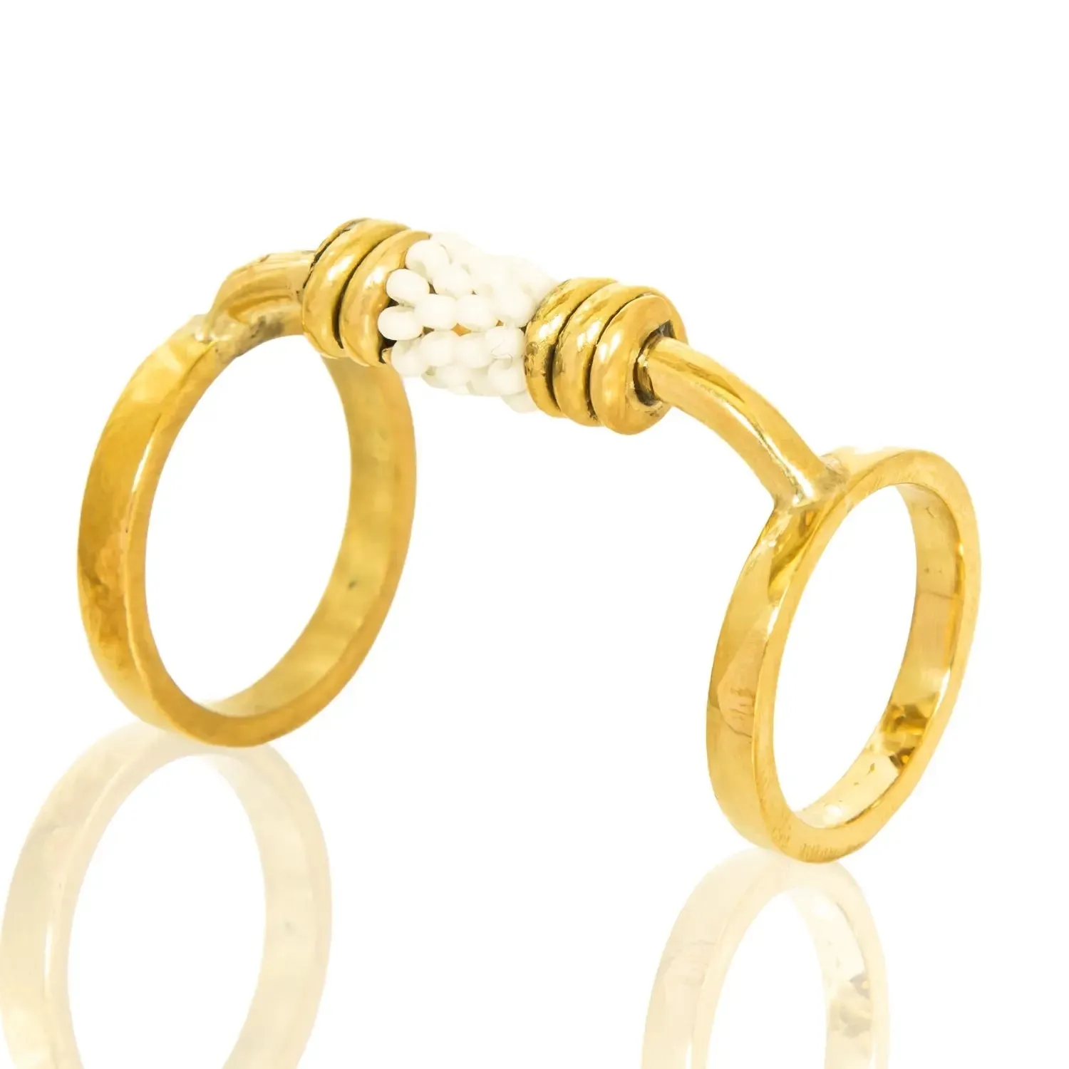 Monifa Beaded Ring sold by Folklore Shop