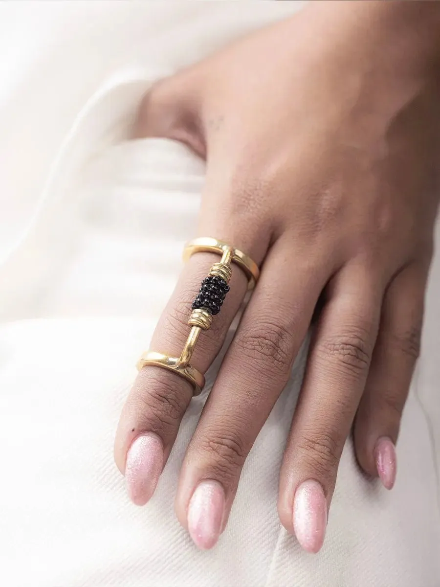 Monifa Beaded Ring sold by Folklore Shop product image thumbnail 2