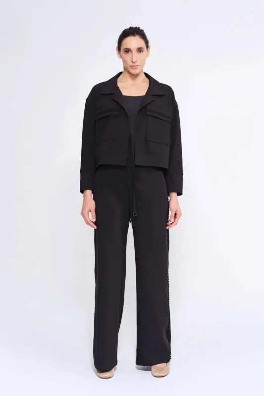 Parker Straight-Leg Trouser | Black sold by Folklore Shop