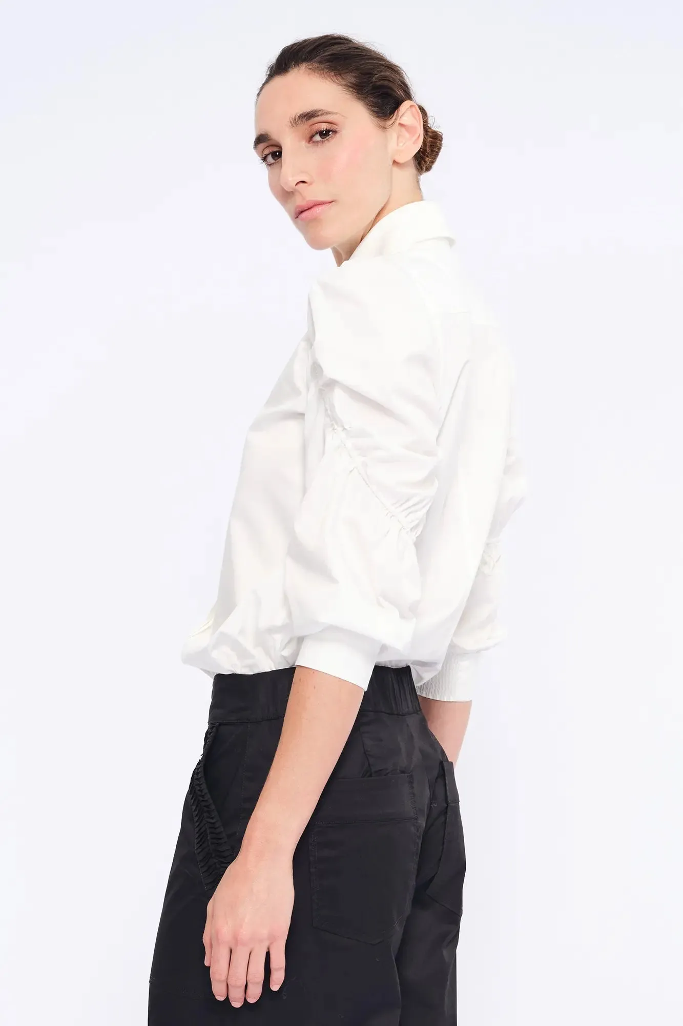 Bimba Puff Sleeve Blouse | White sold by Folklore Shop product image thumbnail 4