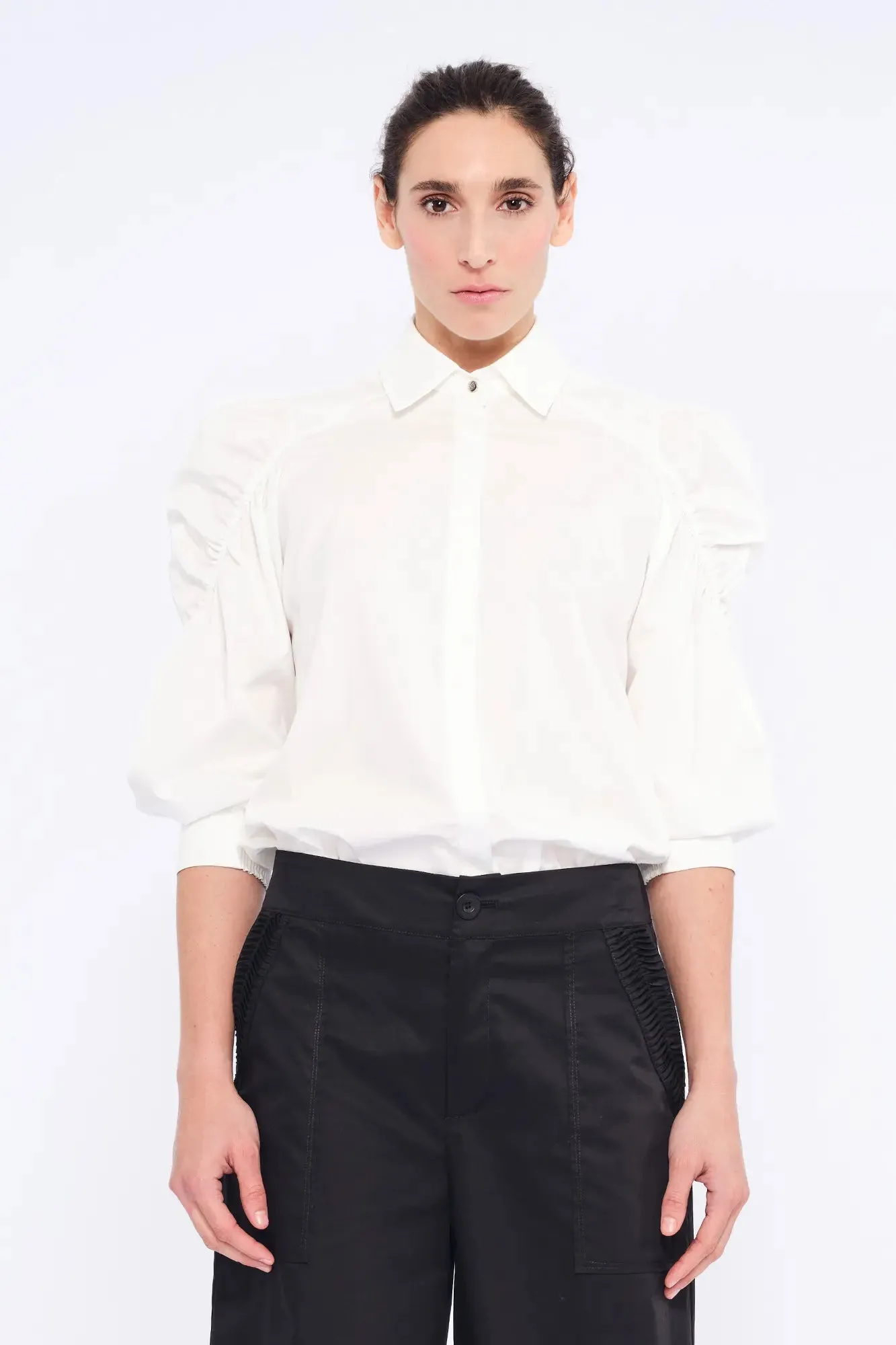 Bimba Puff Sleeve Blouse | White sold by Folklore Shop product image thumbnail 2