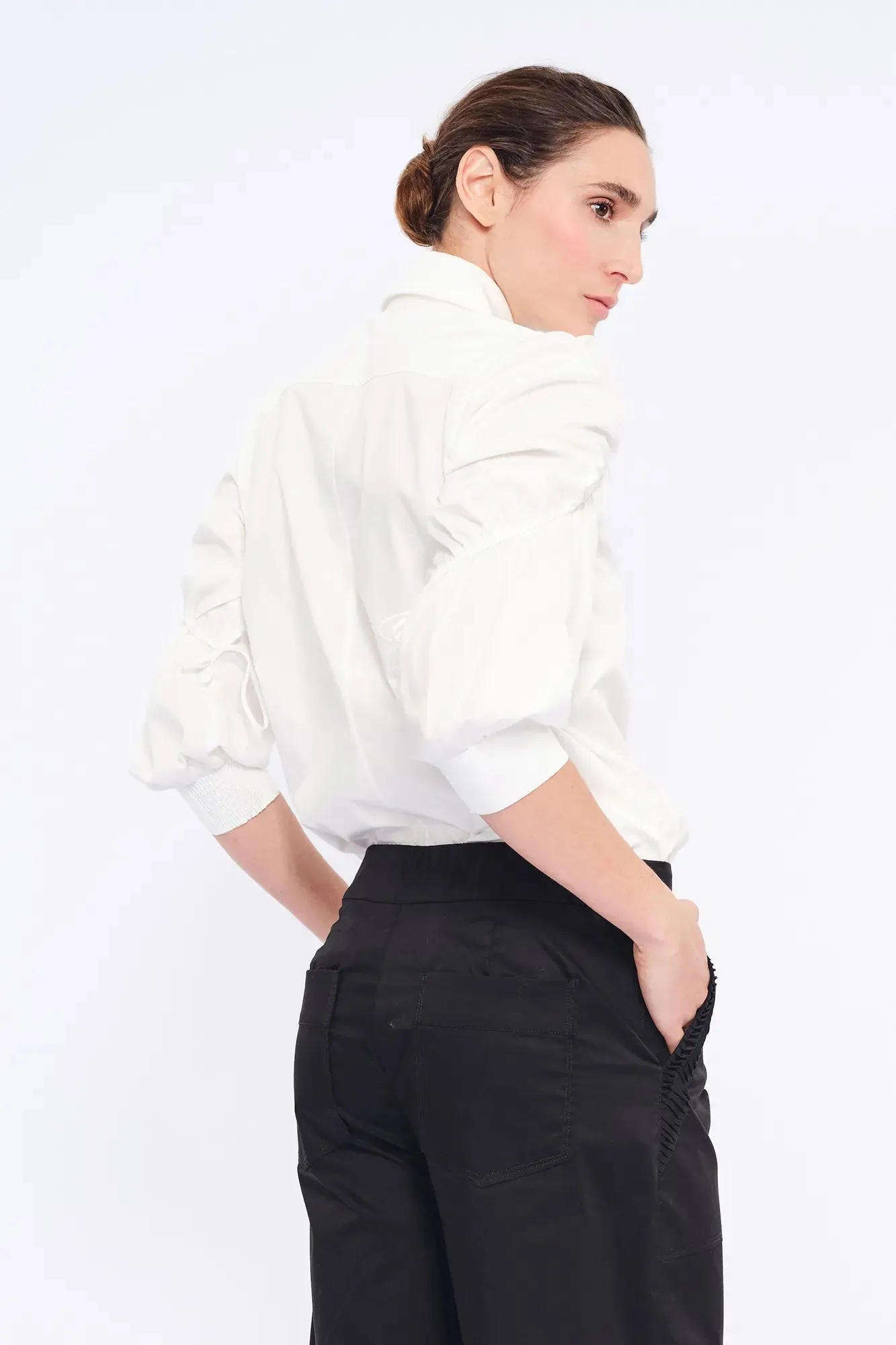 Bimba Puff Sleeve Blouse | White sold by Folklore Shop product image thumbnail 5