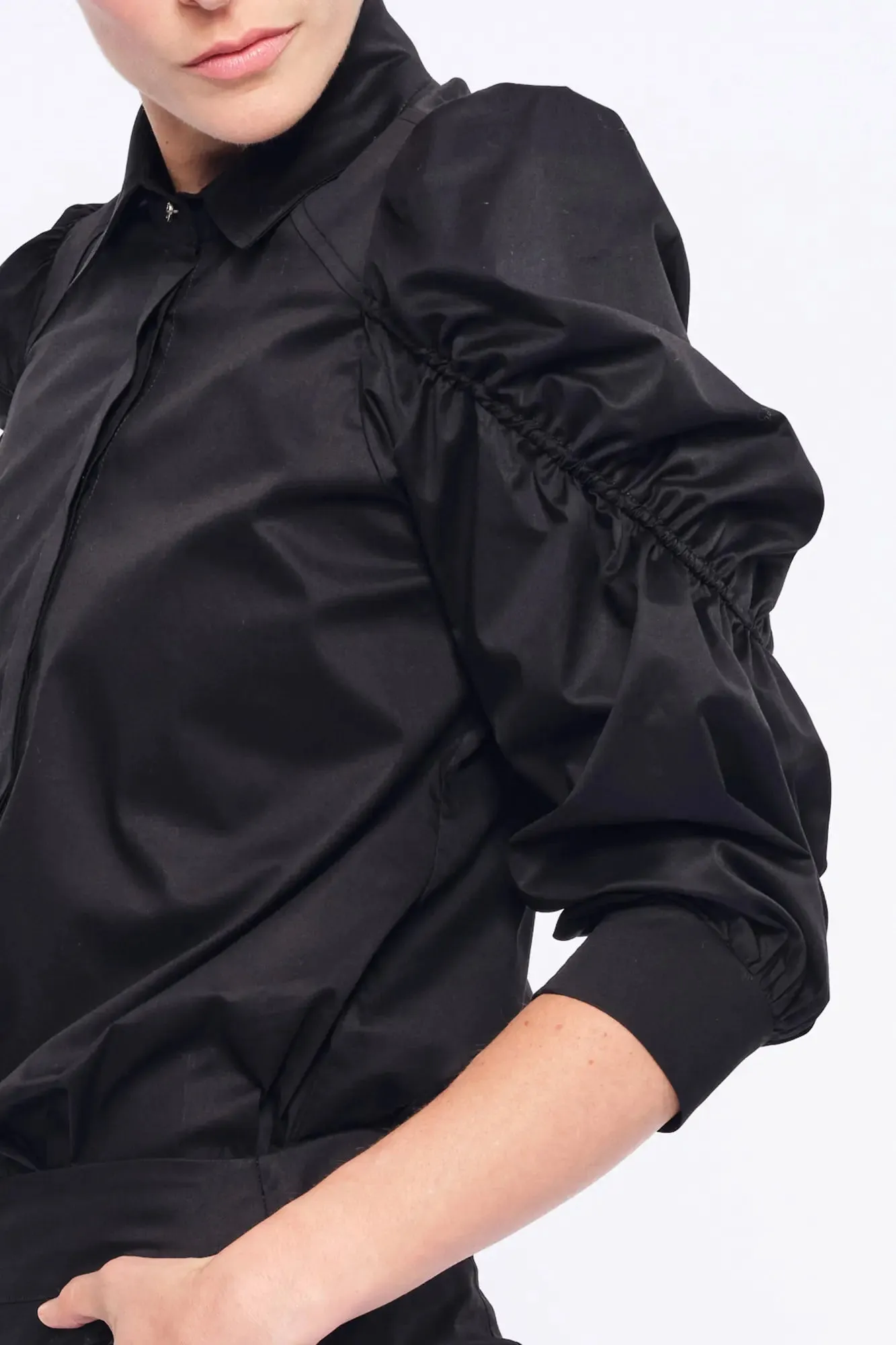 Bimba Puff Sleeve Blouse | Black sold by Folklore Shop product image thumbnail 4