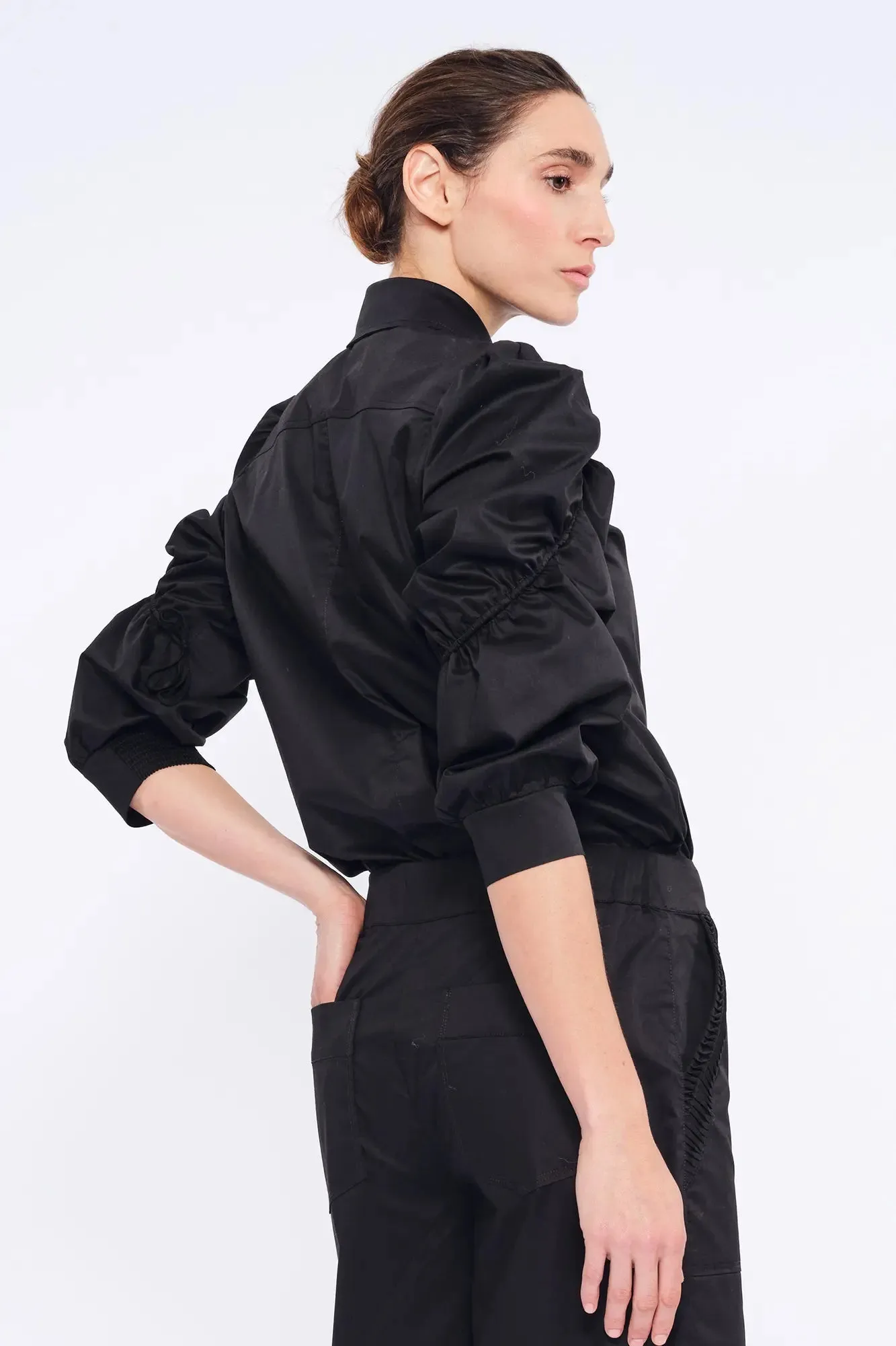 Bimba Puff Sleeve Blouse | Black sold by Folklore Shop product image thumbnail 3