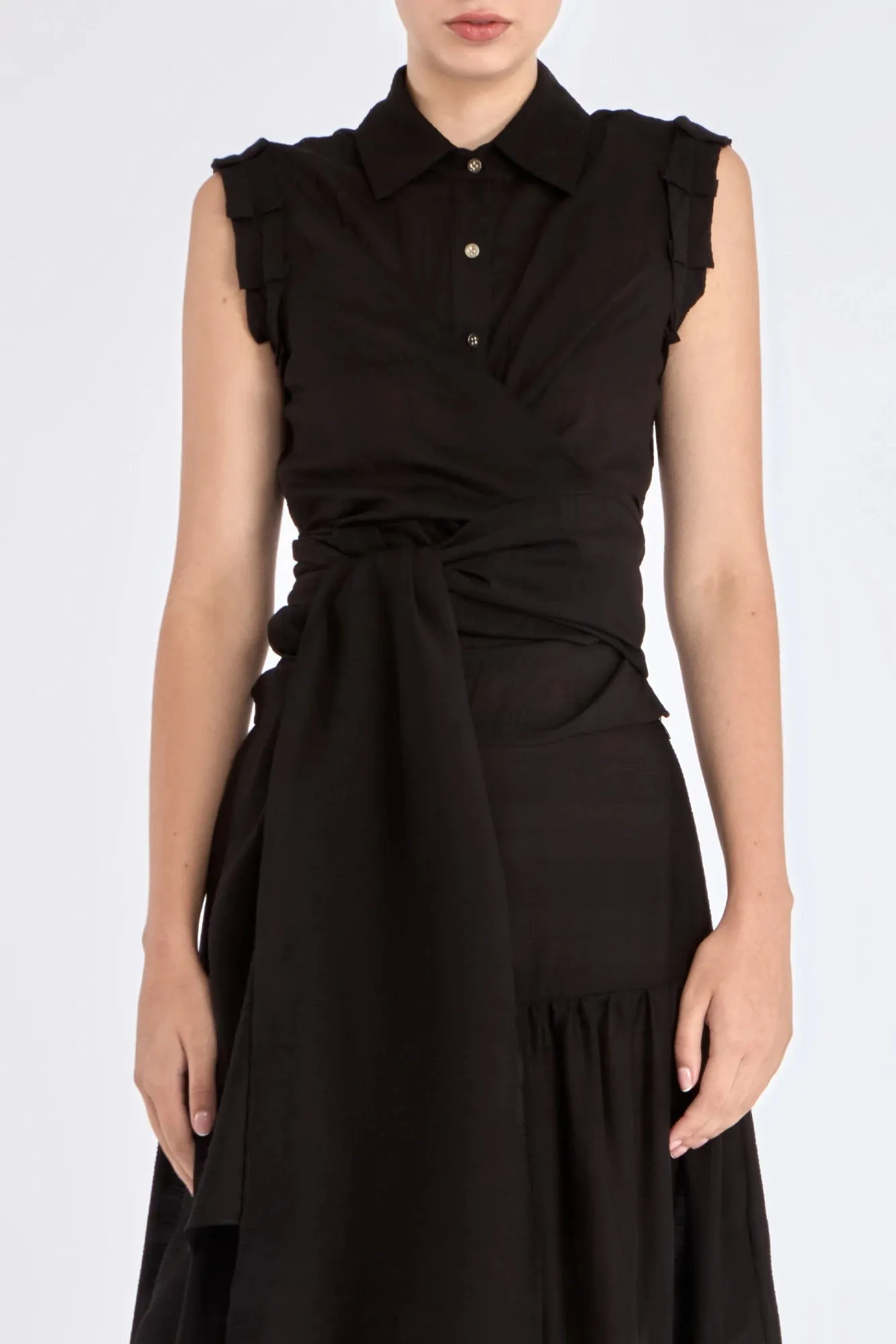 Harlow Wrap Blouse | Black sold by Folklore Shop product image thumbnail 2