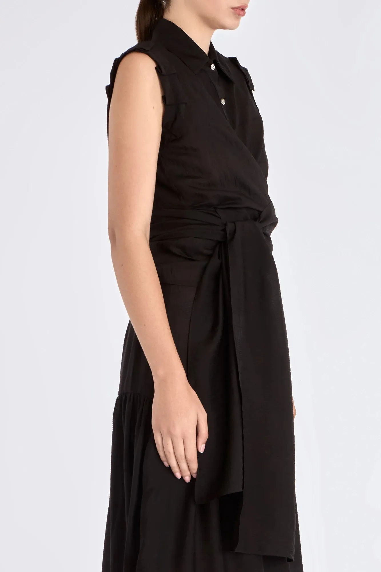 Harlow Wrap Blouse | Black sold by Folklore Shop product image thumbnail 3