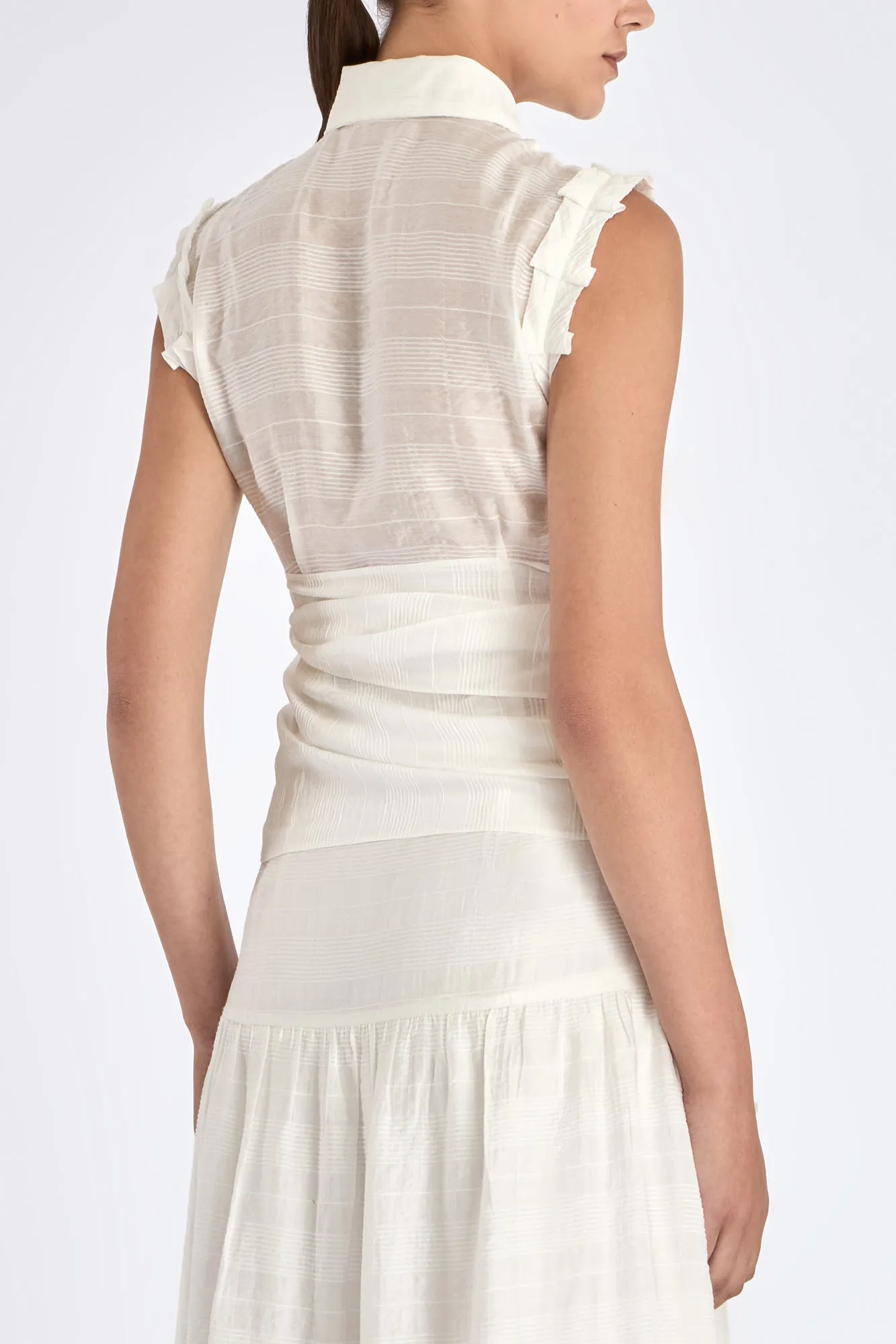 Harlow Wrap Blouse | Off White sold by Folklore Shop product image thumbnail 4