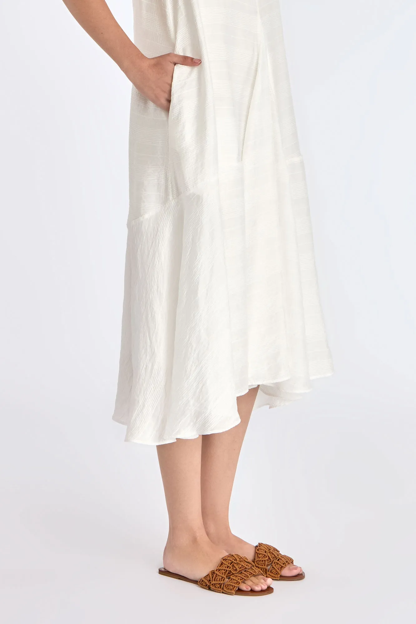 Lenox Godet Dress | Off White sold by Folklore Shop product image thumbnail 5