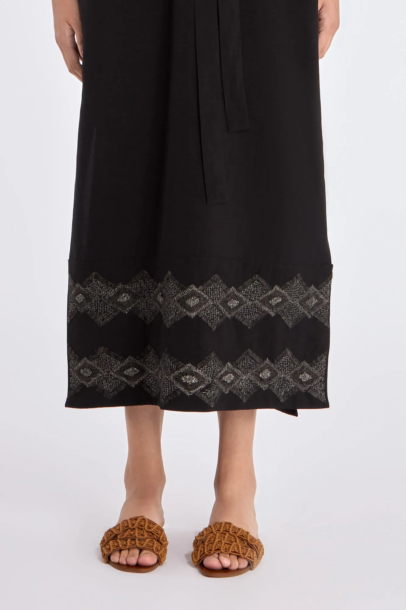 Denver Artisan Embroidered Dress | Black sold by Folklore Shop product image thumbnail 5