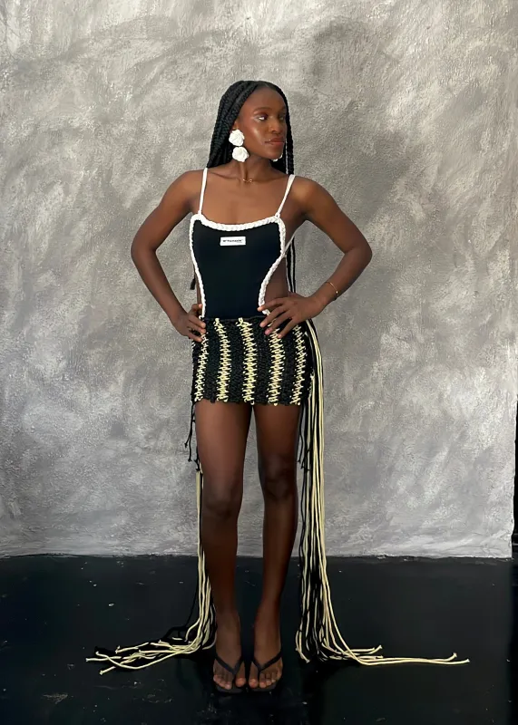 Side Fringed Skirt sold by Folklore Shop