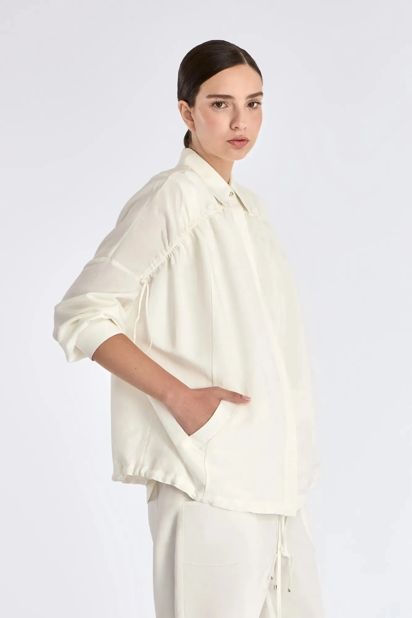 Ailani Linen Blend Jacket | Off White sold by Folklore Shop product image thumbnail 3