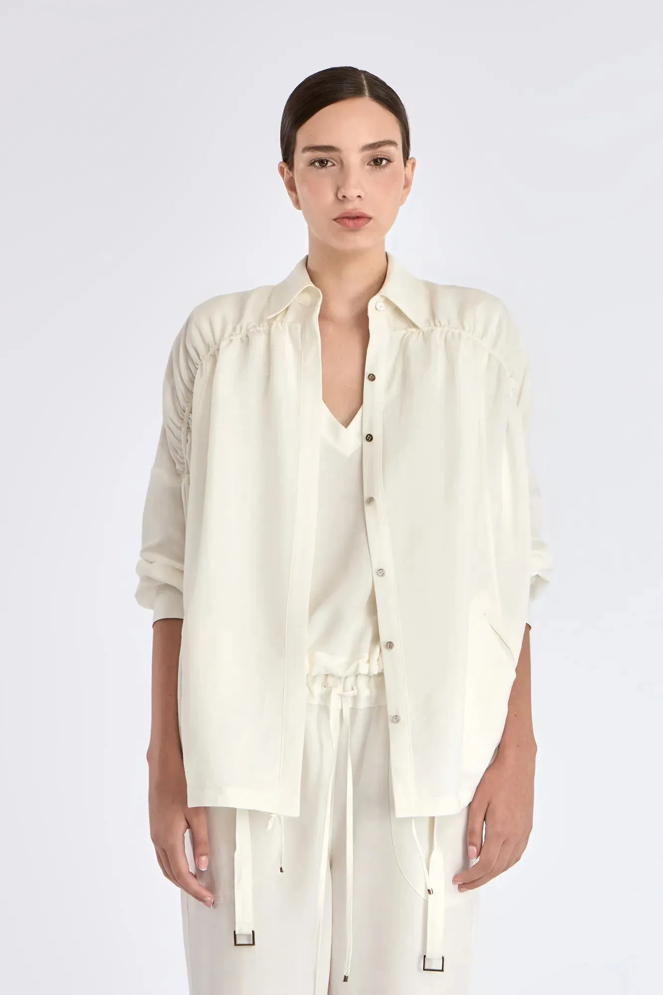 Ailani Linen Blend Jacket | Off White sold by Folklore Shop product image thumbnail 5