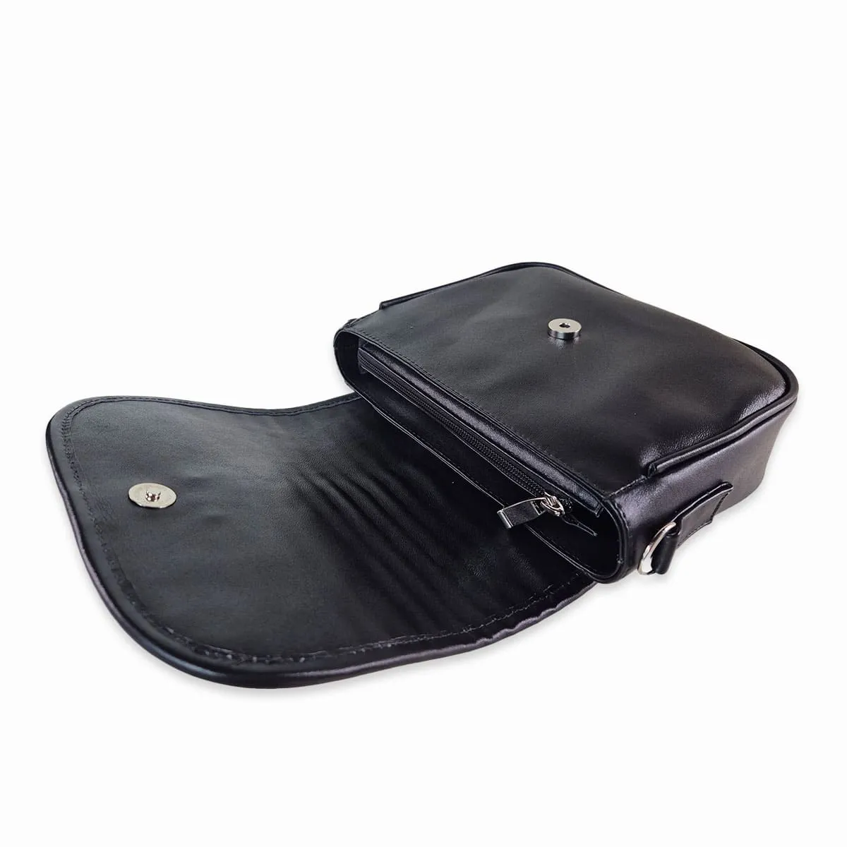 Leather Crossbody Bag Carriel Black sold by Folklore Shop product image thumbnail 4