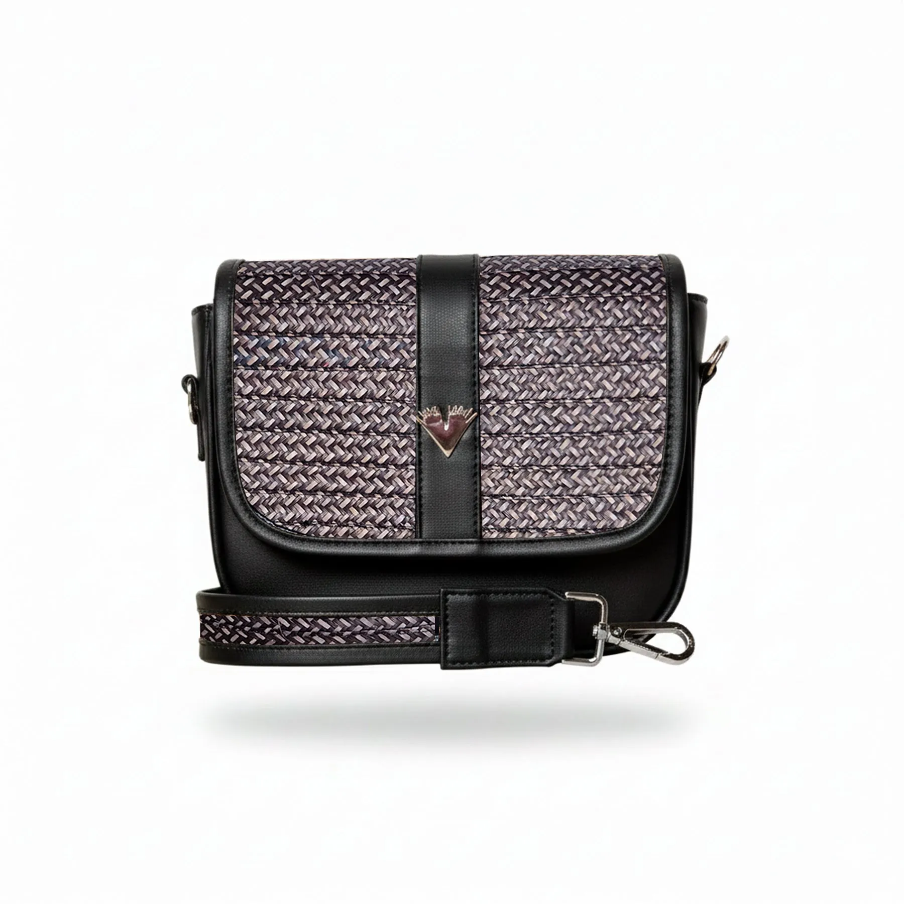 Leather Crossbody Bag Carriel Black sold by Folklore Shop