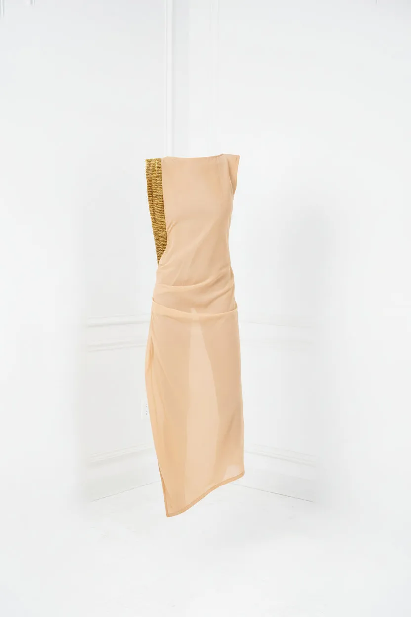 The Aurelia Beaded Silk Chiffon Gown sold by Folklore Shop product image thumbnail 5