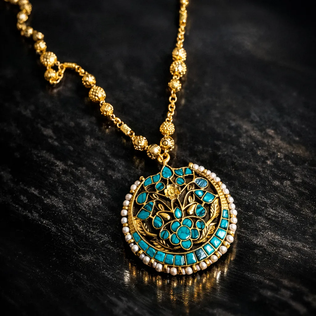 Phiroza pendant sold by Folklore Shop product image thumbnail 3