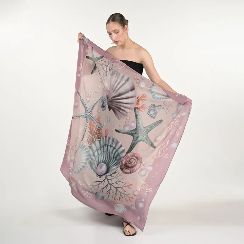 Shells And Pearls Scarf sold by Folklore Shop